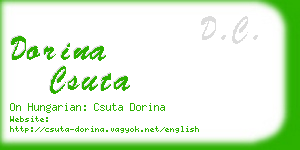 dorina csuta business card